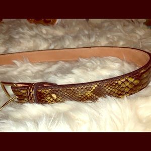 Snake print belt